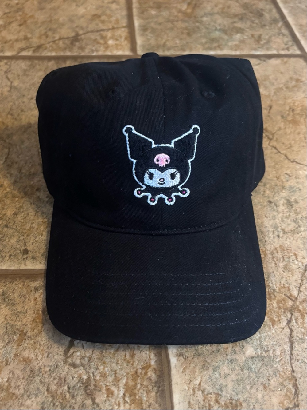 NWT Sanrio Kuromi Embroidered Baseball Cap OS